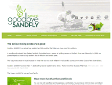 Tablet Screenshot of goodbyesandfly.co.nz